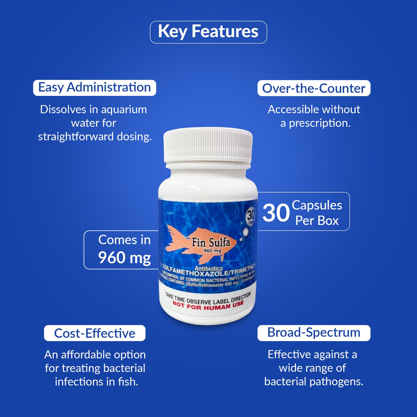 Fish Sulfa 960mg 30-Tablets